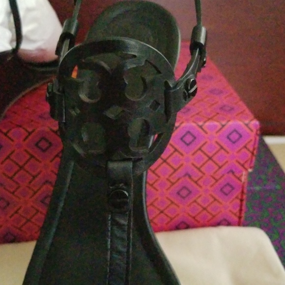 ** SOLD**NIB! TORY BURCH MILLER 60MM WEDGE SANDALS - Picture 7 of 8